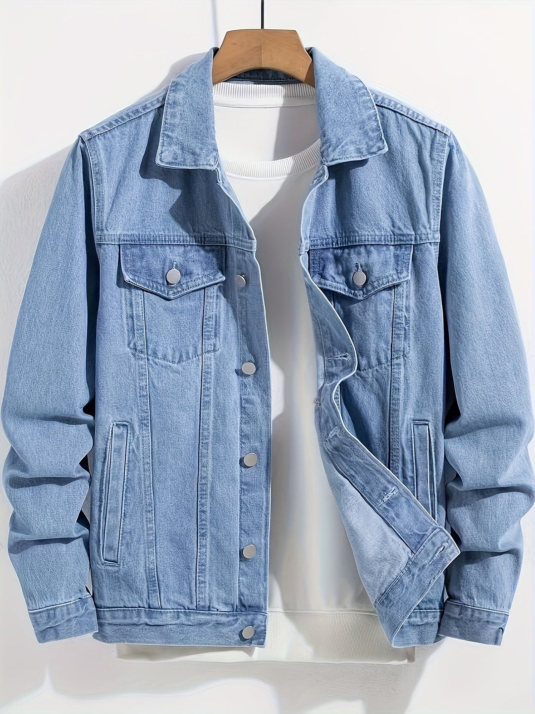 Veste en Jean Théo | Homme, Coupe Droite Classique 0
