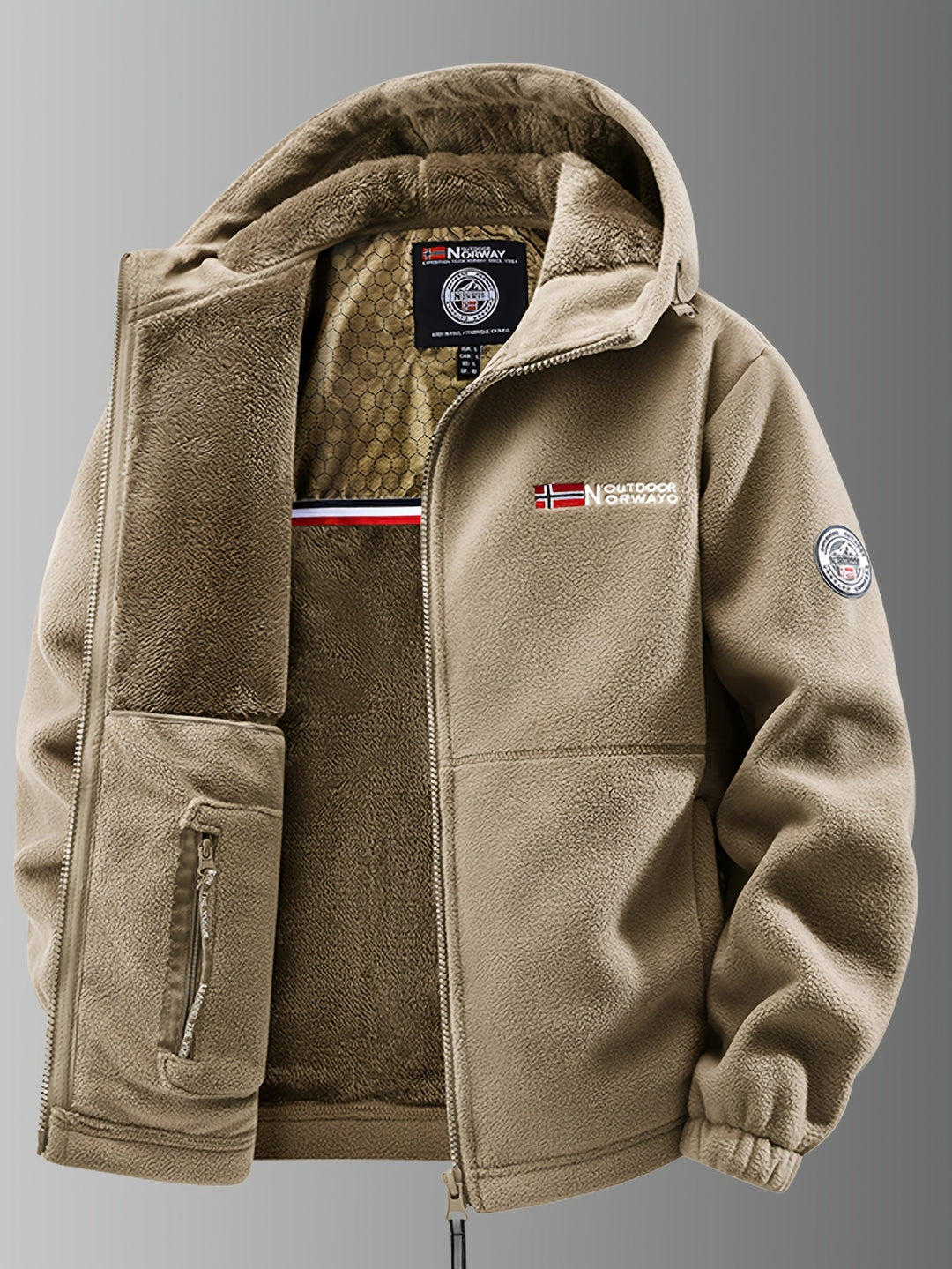 Veste Polaire Noah | Coupe-Vent, Capuche Ajustable Homme 0