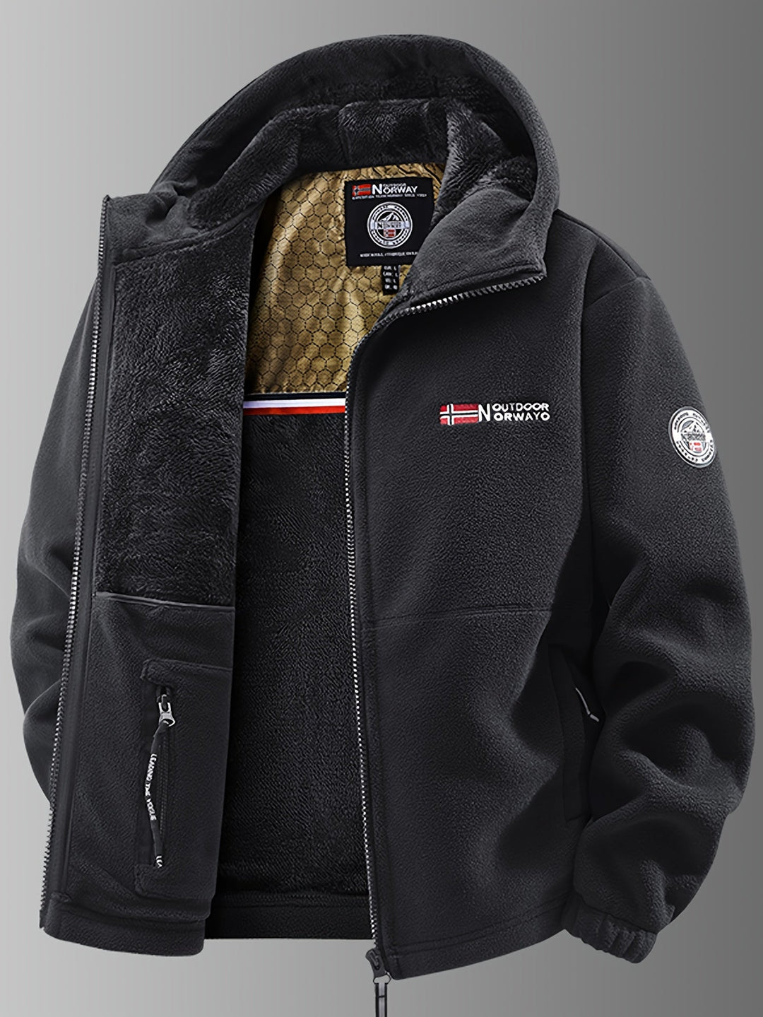 Veste Polaire Noah | Coupe-Vent, Capuche Ajustable Homme 3