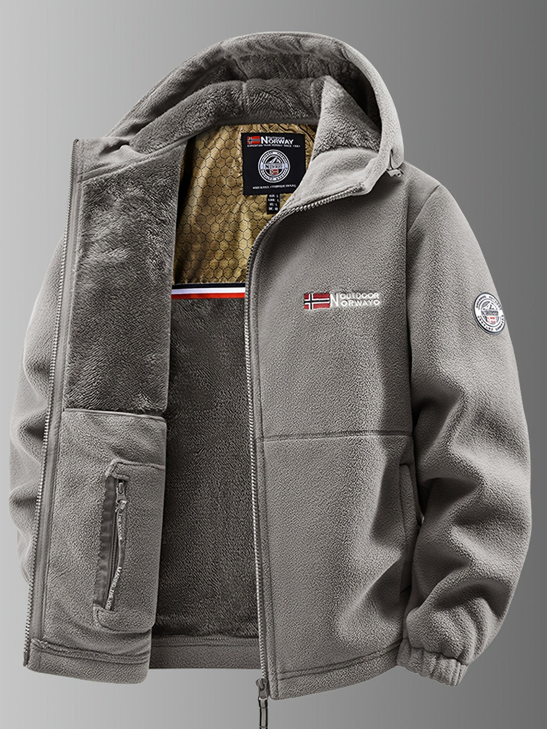Veste Polaire Noah | Coupe-Vent, Capuche Ajustable Homme 1